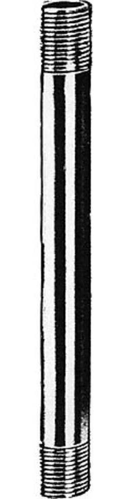 1/4 IP Heavy Duty Steel Floor Lamp Pipe, threaded 1" each end (1/4 IP = 1/2" diameter)