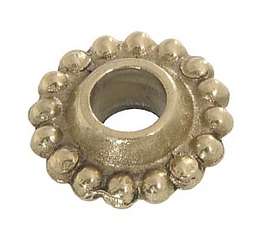 1-1/8" diameter Cast Brass "Beaded" Seating or Check Ring for 3/4" Tube, your choice of Unfinished Brass or Polished & Lacquered brass