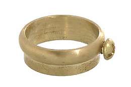 Turned Brass Slip Rings with Set Screw - CHOICE of Slip Size