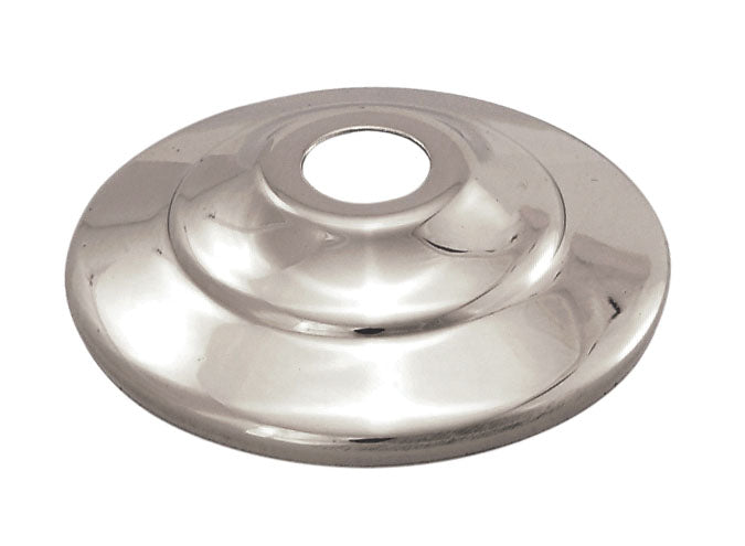 Polished Nickel Finish Brass Vase Caps - Your CHOICE of Diameter, all slip 1/8IP (slips 3/8" diameter pipes)