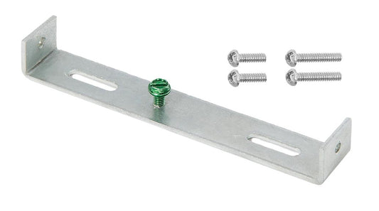 4-3/4 Inch Long Side Mount Zinc Plated Steel Crossbar with Ground Screw Kit