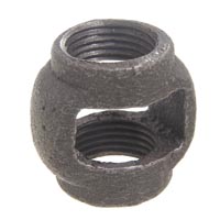 1-1/8" Iron Hickey, 3/8F X 3/8F