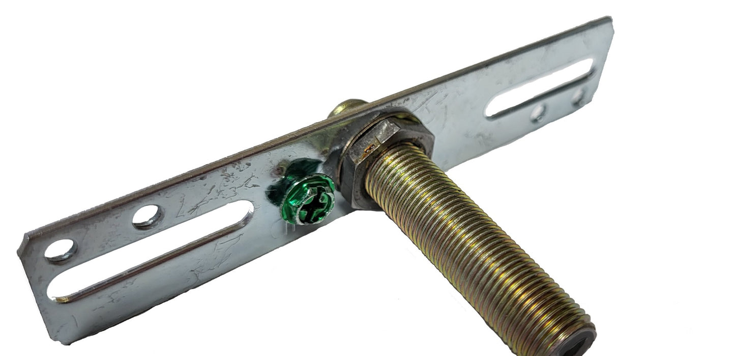 4" Crossbar, Tap 1/8F with 8/32 ground screw