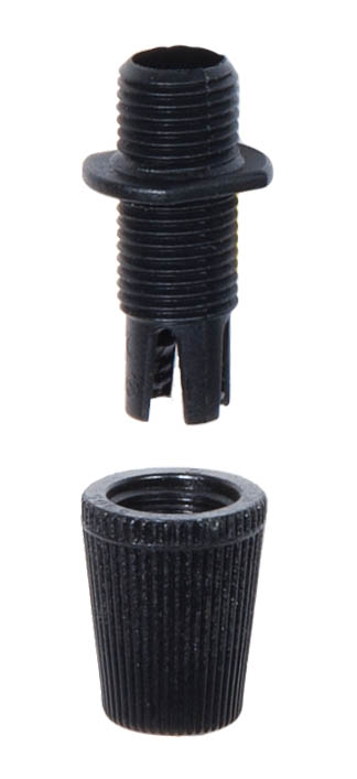 Black Pulley Lamp Cord Grip Bushing 1/8IP