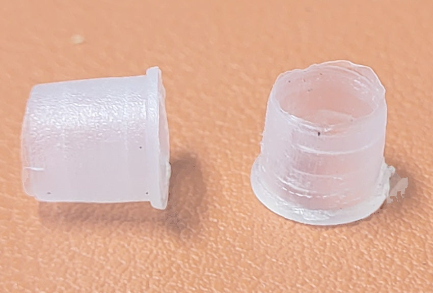 Clear Plastic Pipe Bushing and Lamp Cord Protector for 1/8 IPS Pipe