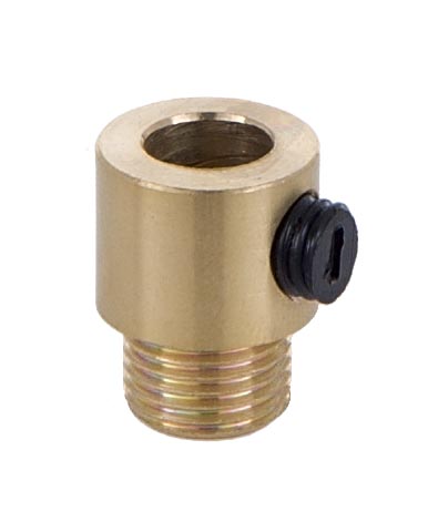 Polished Brass Cord Grip Bushing w/Set Screw, 1/8 IP