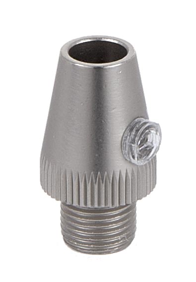 Satin Nickel Finish Metal Cord Grip Bushing w/Set Screw