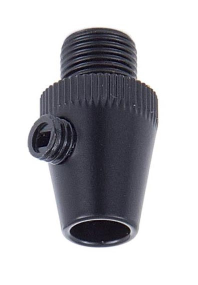 Black Finish Metal Cord Grip Bushing w/Set Screw