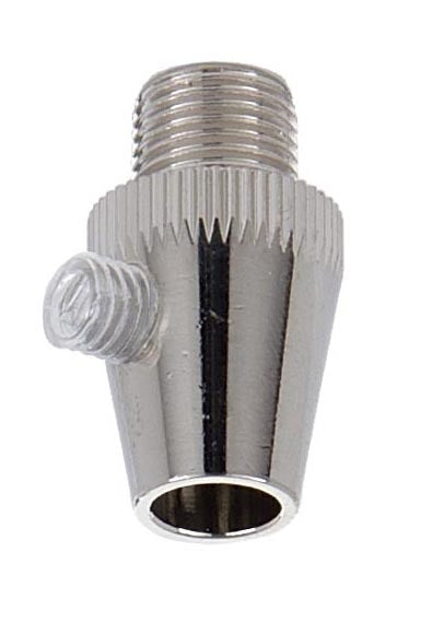 Polished Nickel Finish Metal Cord Grip Bushing w/Set Screw