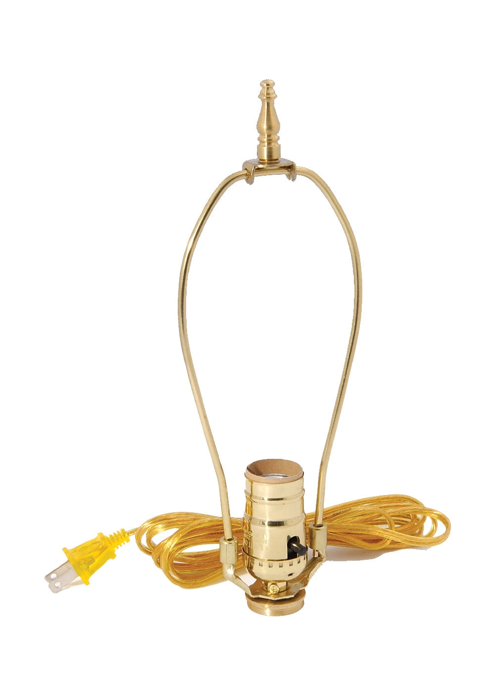 B&p Lamp #2 Oil to Elec. Adapter with Clear Gold Cord