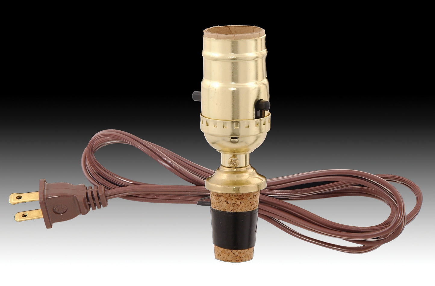 Make-A-Lamp Kit with Cork Base, Choice of Cord Color and Cork Diameter