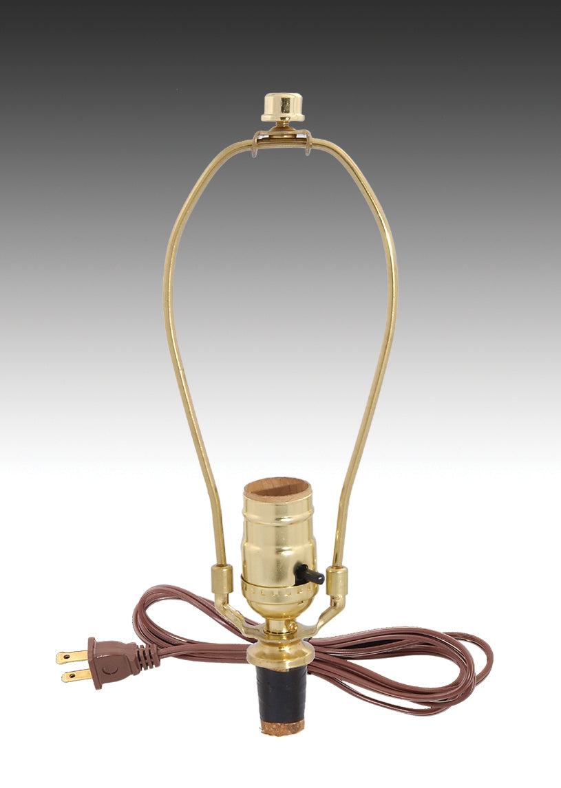 Make-A-Lamp Kit w/Harp & Finial, Choice of Cord Color (30355) - Antique Lamp  Supply - Quality Lamp Parts Since 1952