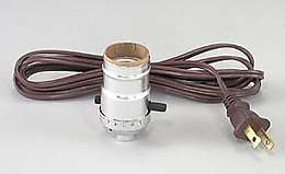 Complete Nickel Push-Thru Socket w/8 ft. cord