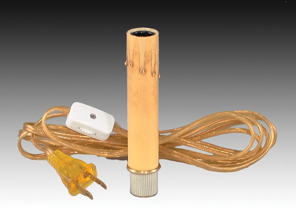 Candlestick Adapter w/Antique Style Cover