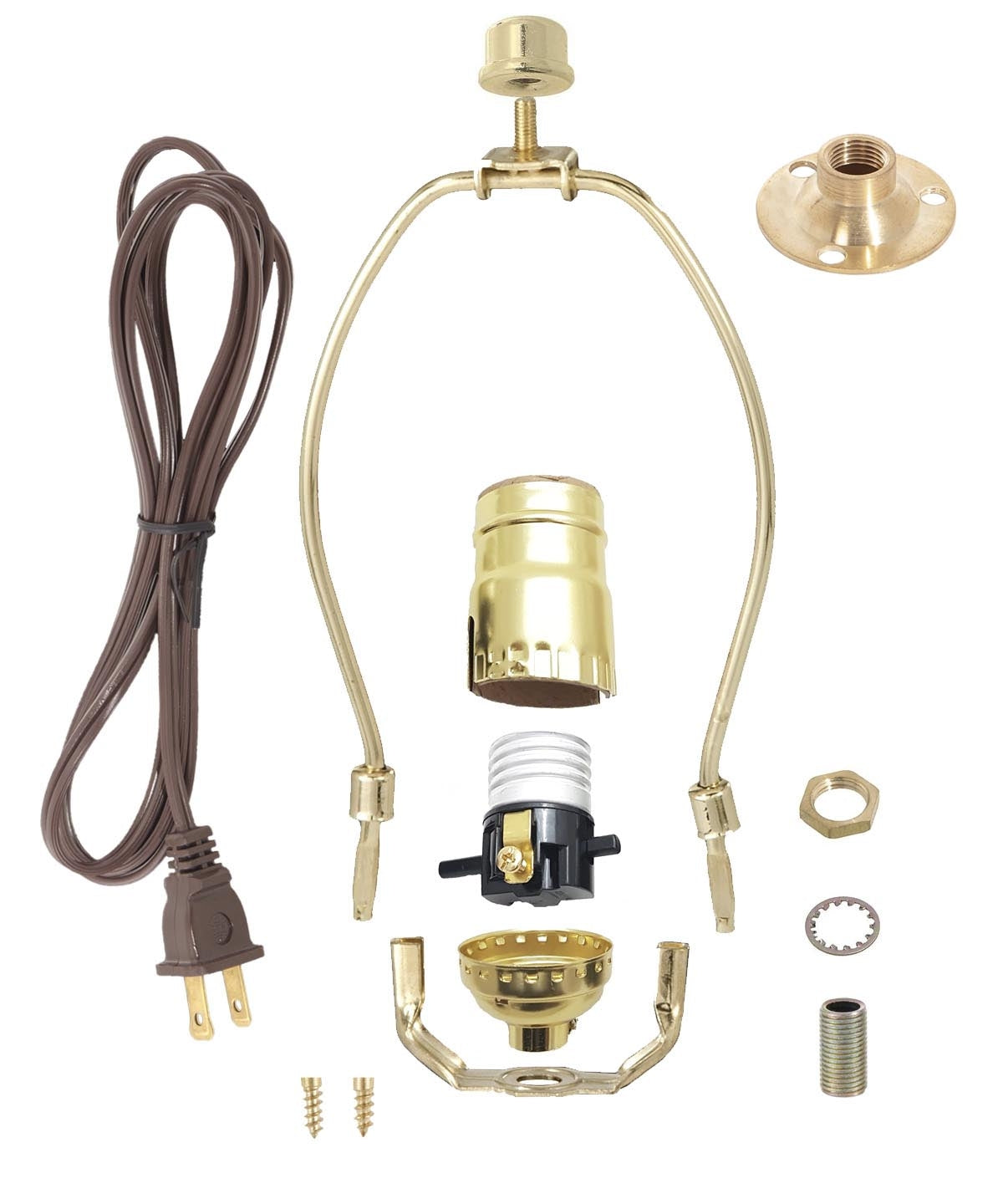 Brass Lampholder Backplate With 1/2" Flange - Antique Style Lighting Adapter (UK Seller)
