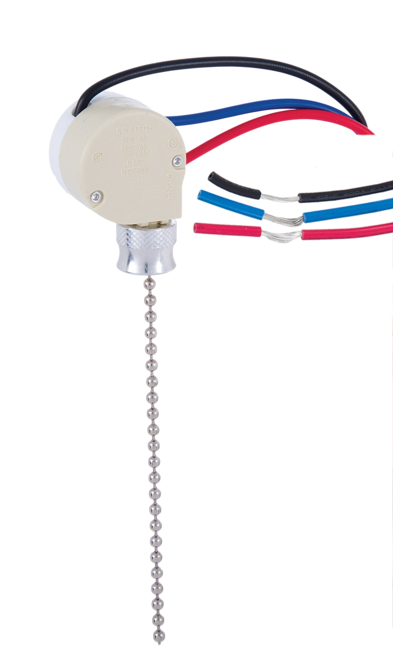 3-Way Nickel Ceiling Fan Switch