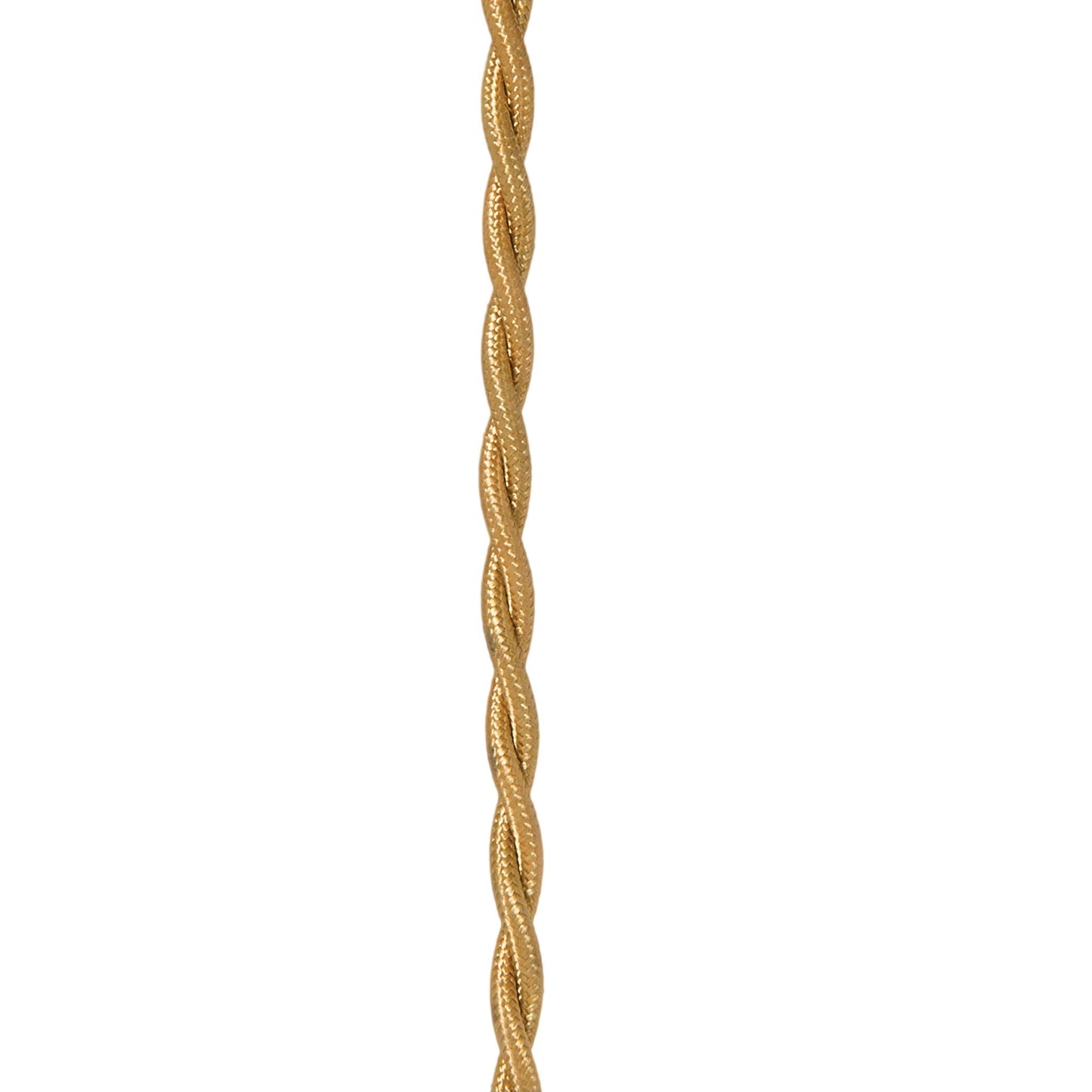 Antique Brass Rayon Fabric Covered Twisted Pair Lamp Cord Wire, Choice of Length (46644)