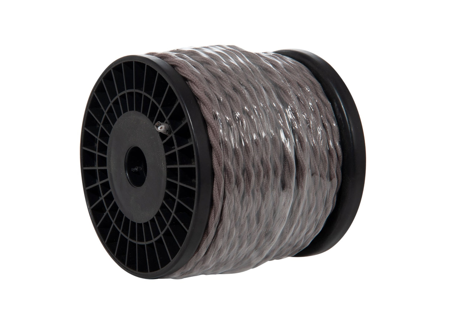 Steel Gray Colored 18 Gauge Cotton Covered Twisted Pair Lamp Cord, Choice of Length