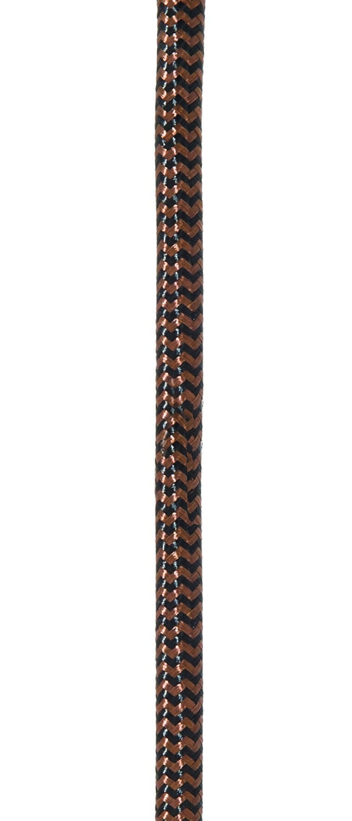 18/3 SVT-B Black and Brown Hounds-tooth Pattern Rayon Covered Parallel Fabric Lamp Cord - Choice of Length