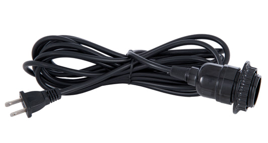 PVC Cord - Wire Sets with Medium UNO Socket, CHOICE of Black or White
