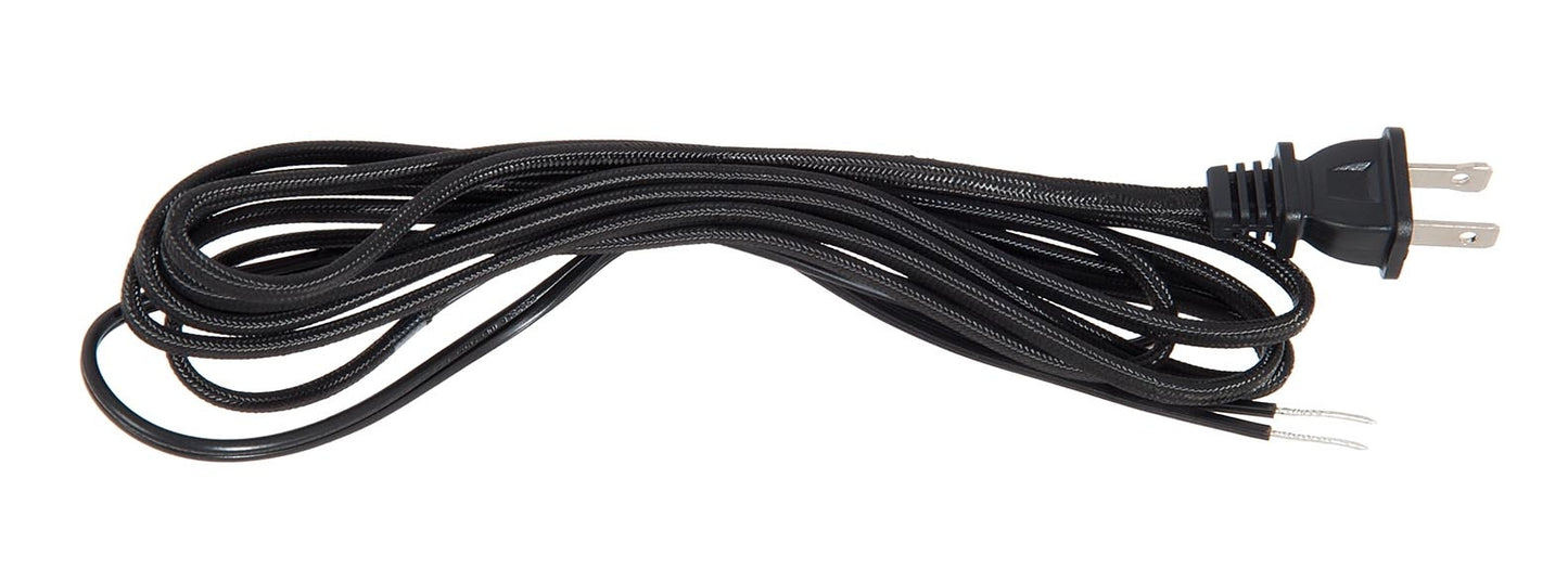 10 Ft. Rayon Parallel SPT-1 Lamp Cord Set - Choice of Color