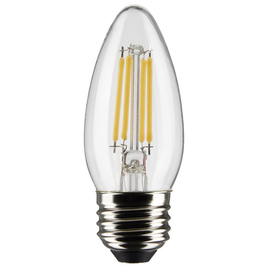 Clear, 60-Watt Equivalent LED Light Bulb, Medium E-26 Base B11 Dimmable (47025LED)