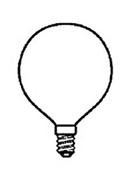 G-16 1/2, 2" Vanity Globe (E12)