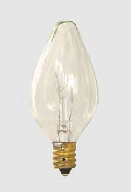 F-10 Flame Bulb, Candelabra Base Bulb (E12)