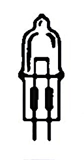 GY6.35 Base, JC-Type, 50with 12V Miniature Halogen Quartz Bulb