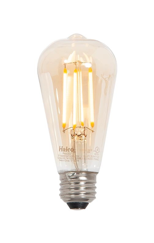 bedreiging Zij zijn wakker worden Vintage Style LED Medium 60 Watt Equivalent E-26 Base ST19 Amber Dimmable  Light Bulb (47292) - Antique Lamp Supply - Quality Lamp Parts Since 1952