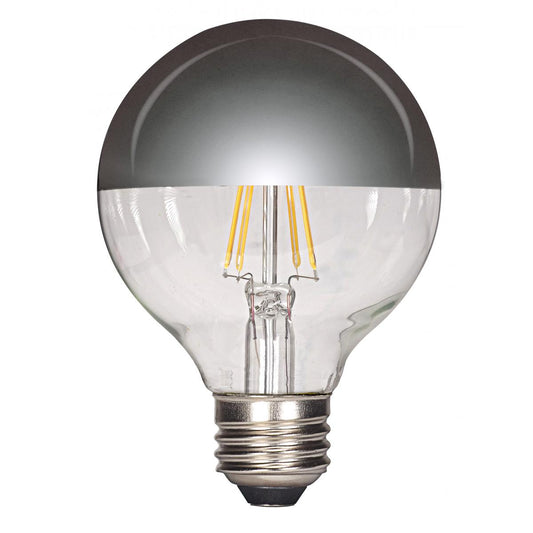 Silver Bowl, 40-Watt Equivalent LED Light Bulb, E-26 Base G25 Dimmable (47152LED)