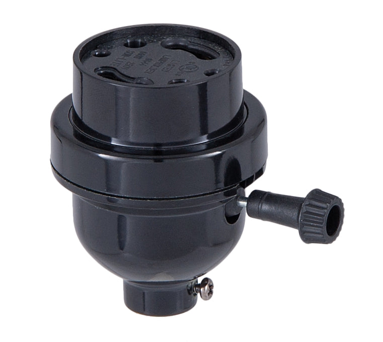 Plastic GU-24 Turn Knob Socket With 1/8IP Base