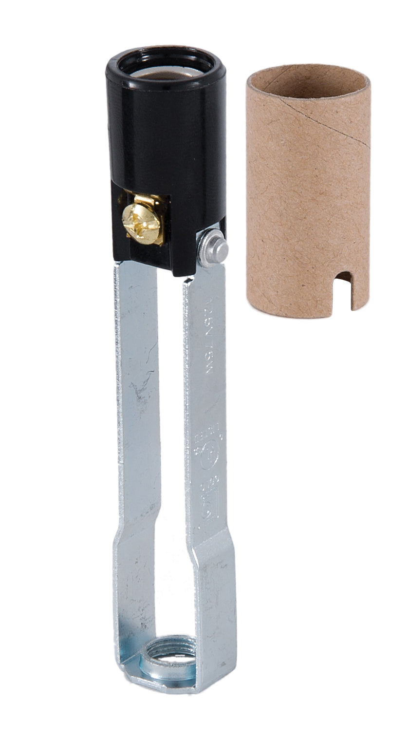 E12 Keyless Candelabra Socket With 1/8F Base, 4" Height