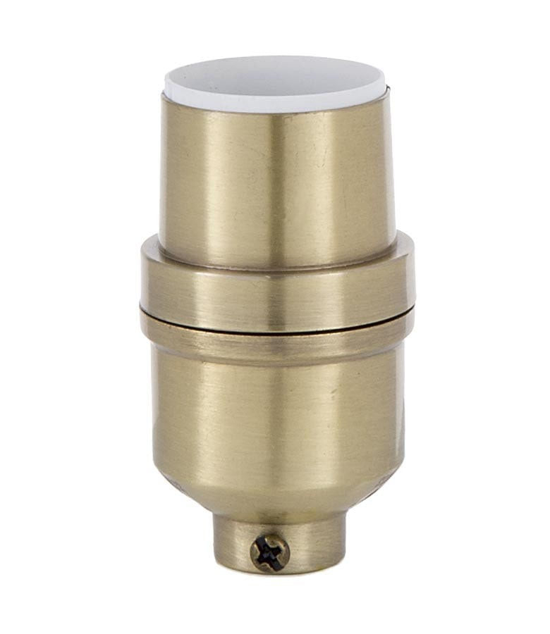 Modern Style Keyless Socket - Antique Brass Finish