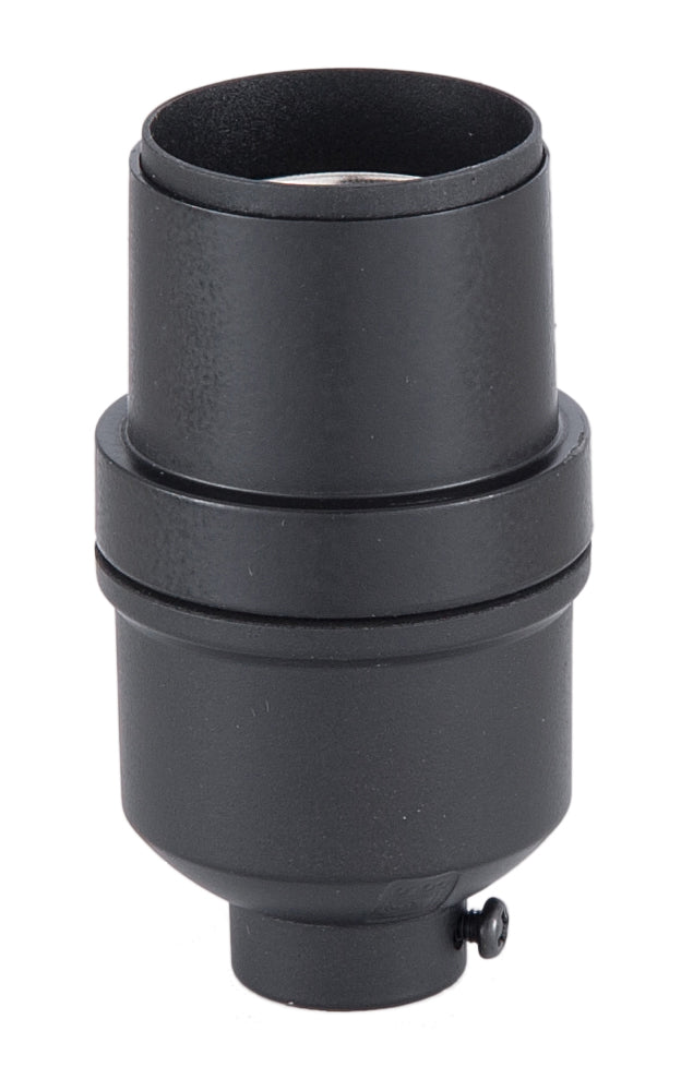 Modern Style Keyless Screw Together Socket w/Satin Black Finish