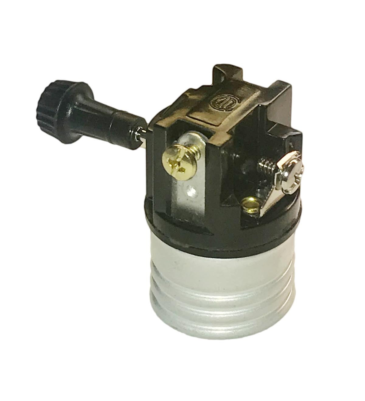 On/Off Med. Base E26 Socket Interior with short mandrel