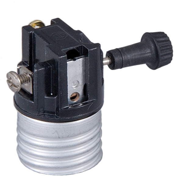 Imported 3-Way Medium Base Turn-Knob Lamp Socket Interior