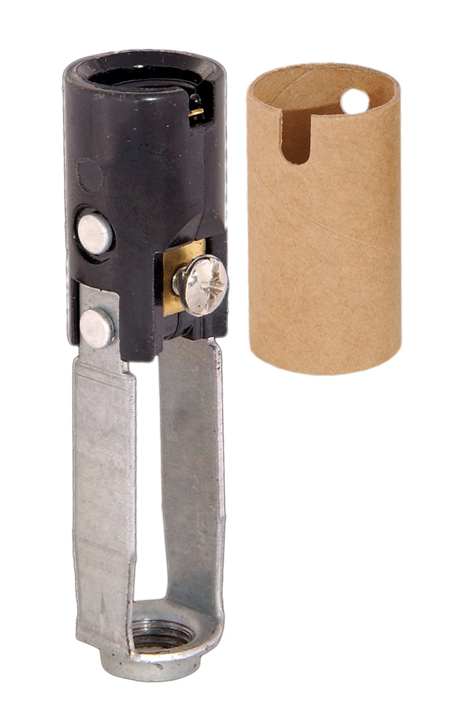 Candelabra Base, Candle Socket With 1/8 F Hickey, 3" Overall Height