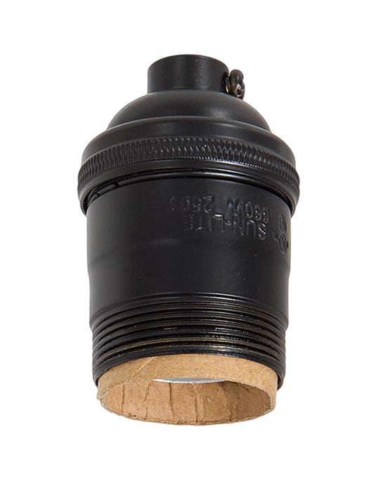 Premium Satin Black Finish Heavy Turned Brass Keyless Short Socket, UNO Thread