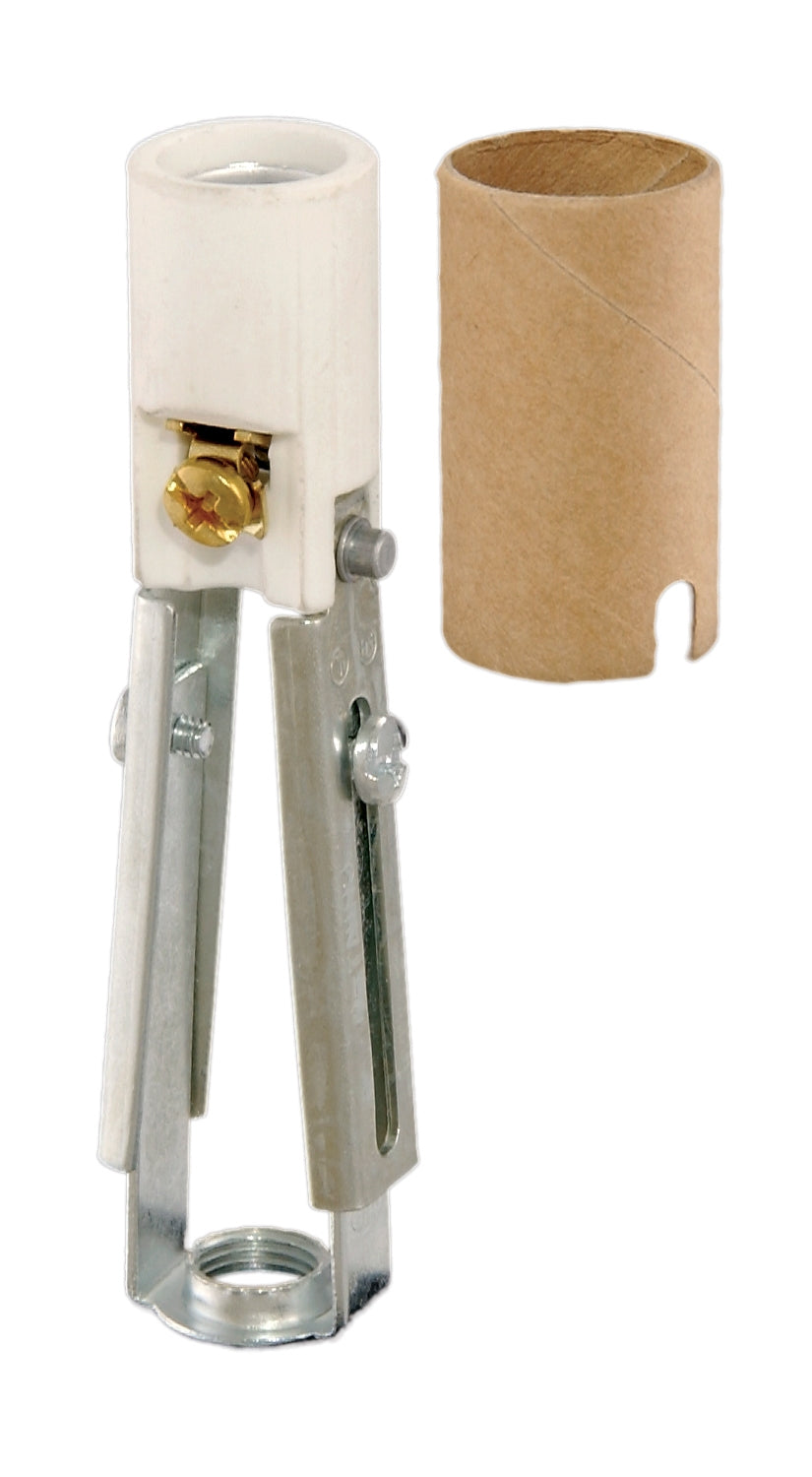 Adjustable Keyless Porcelain Candelabra Candle Socket