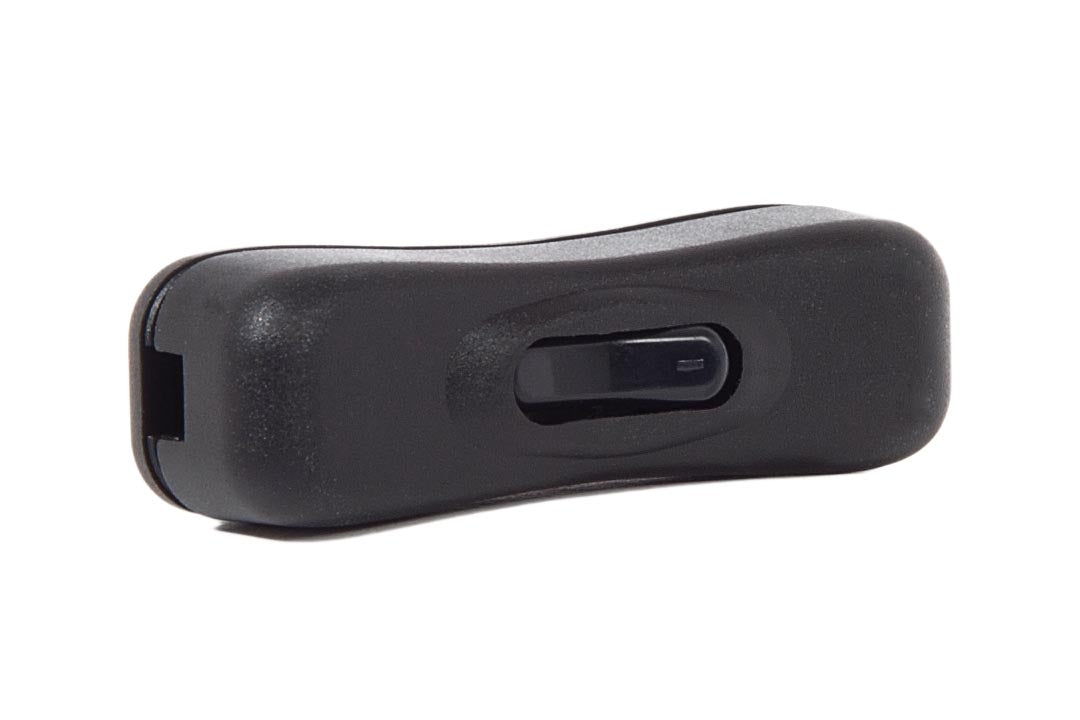 3/4" Wide Black Plastic In-Line Toggle Switch For SPT 1 and 2, Black