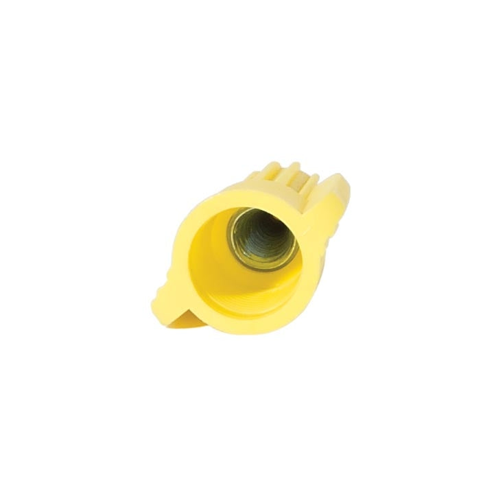 Yellow Wing Nut Wire Connector With Spring Insert