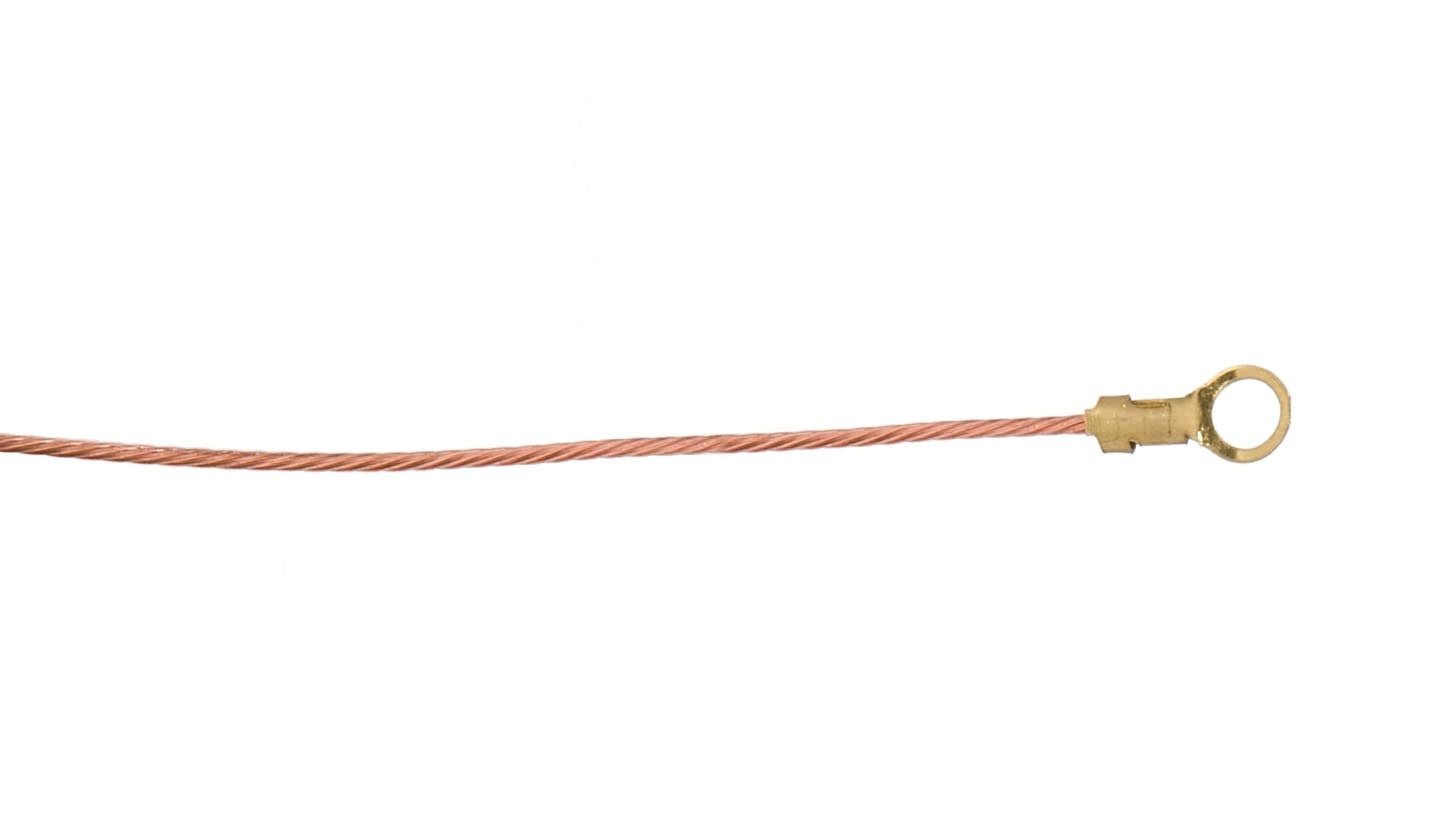 B&p Lamp Bare Copper Ground Wire, 18 Gauge, 50 Foot Spool