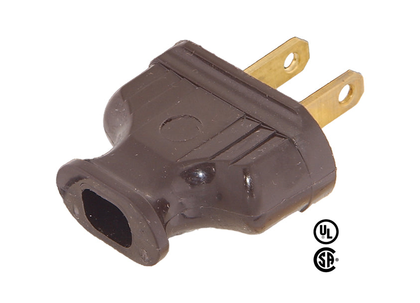 Cooper Brand Early Electric Style Heavy Bakelite Wall Plug, CHOICE of Brown or White