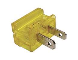 Clear Gold Slide On Type Polarized Lamp Plugs