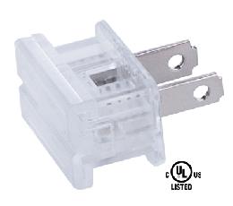 Clear Slide On Type Polarized Lamp Plugs