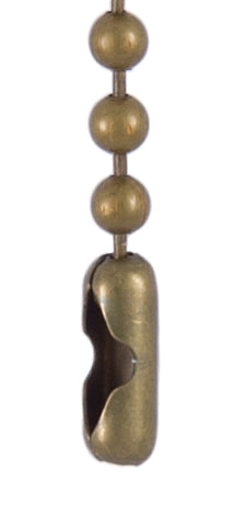 #6 Brass Chain Connector, Antique Brass Finish