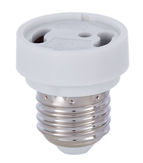 Medium Base (E26) to GU-24 Socket Reducer With Locking Function