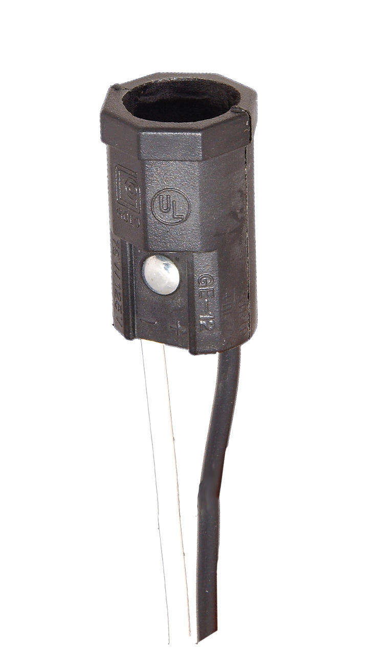 "Pigtail" Candelabra Socket With 6" Leads