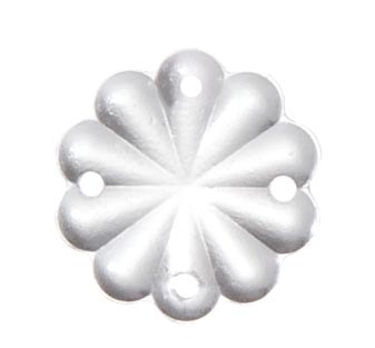 2/3" (20 mm) Clear Pressed Glass Rosette
